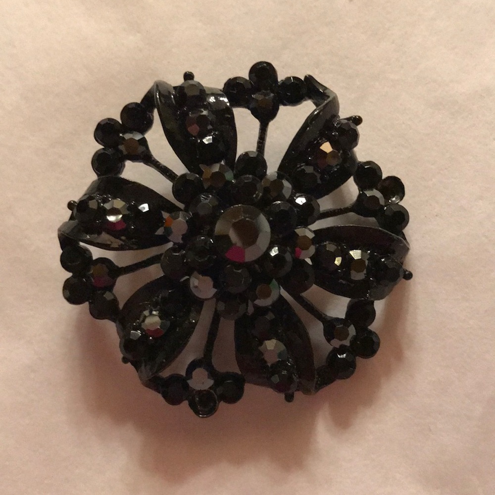 Black brooch
